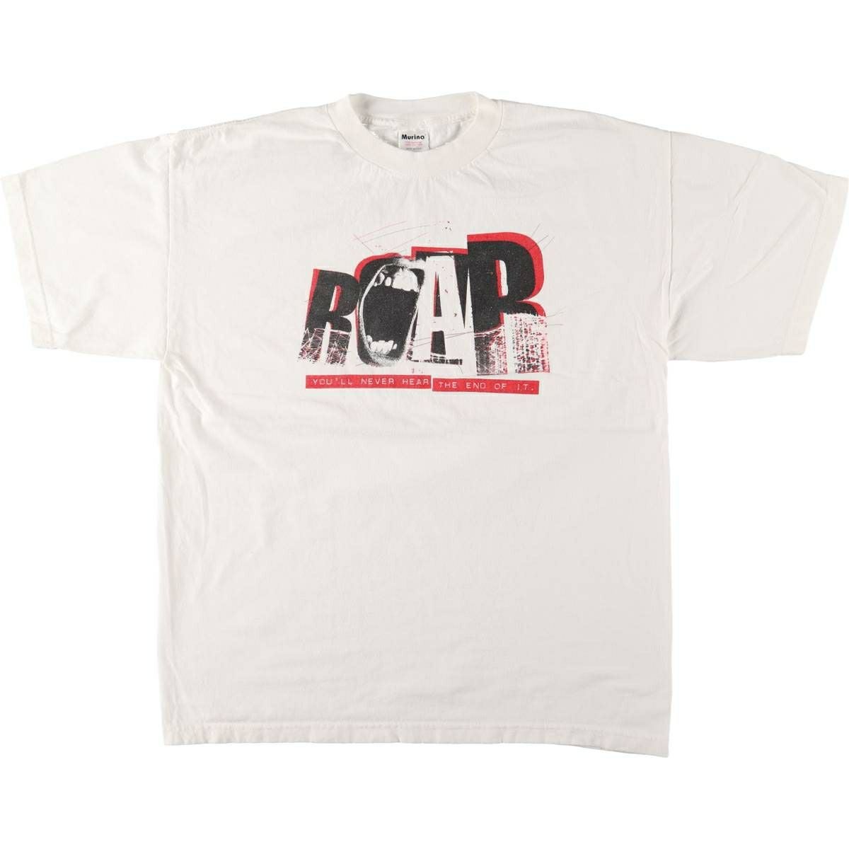 古着 90年代 MURINA メッセージプリントTシャツ USA製 メンズXL相当