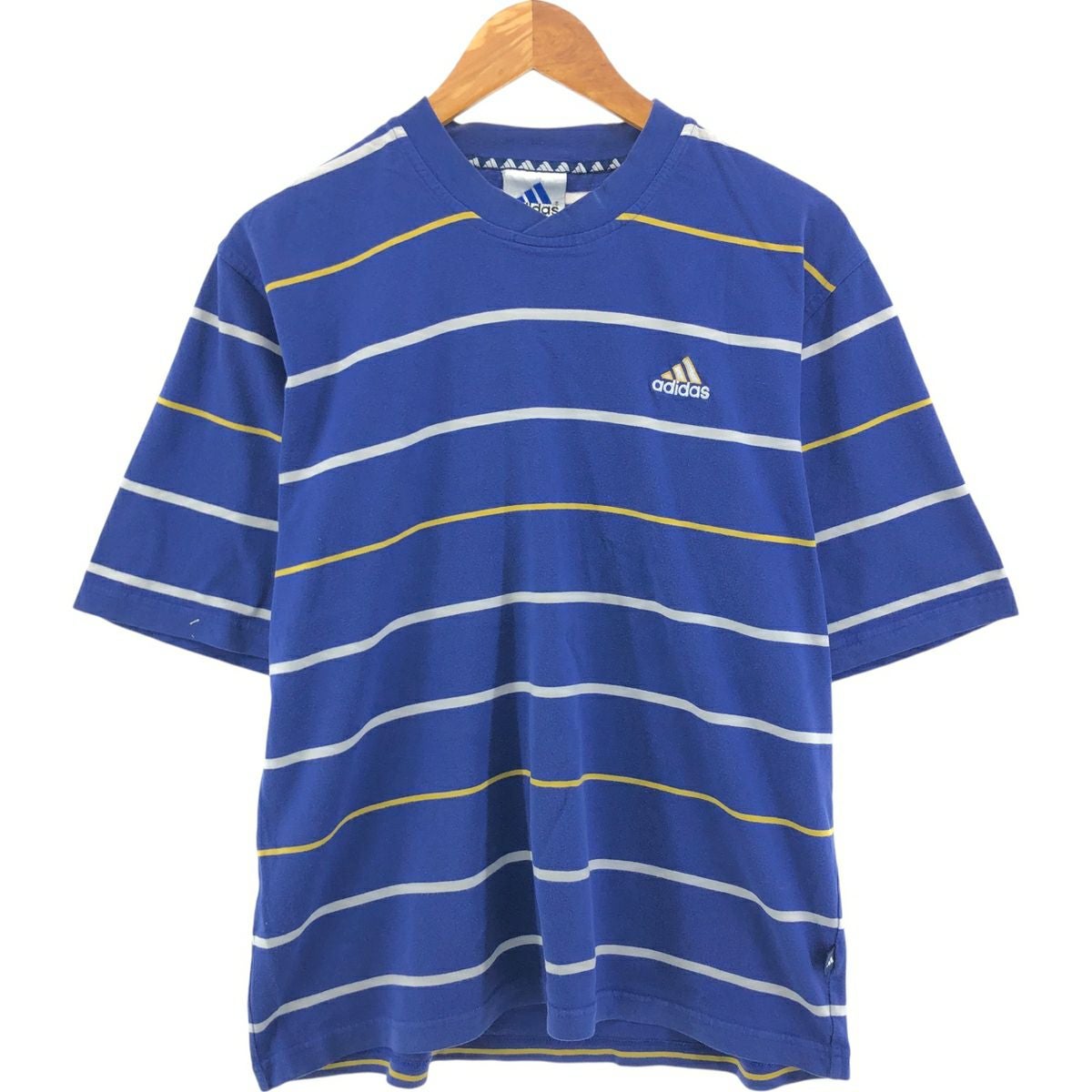古着 80～90年代 アディダス adidas ストライプ柄 Vネック サッカー