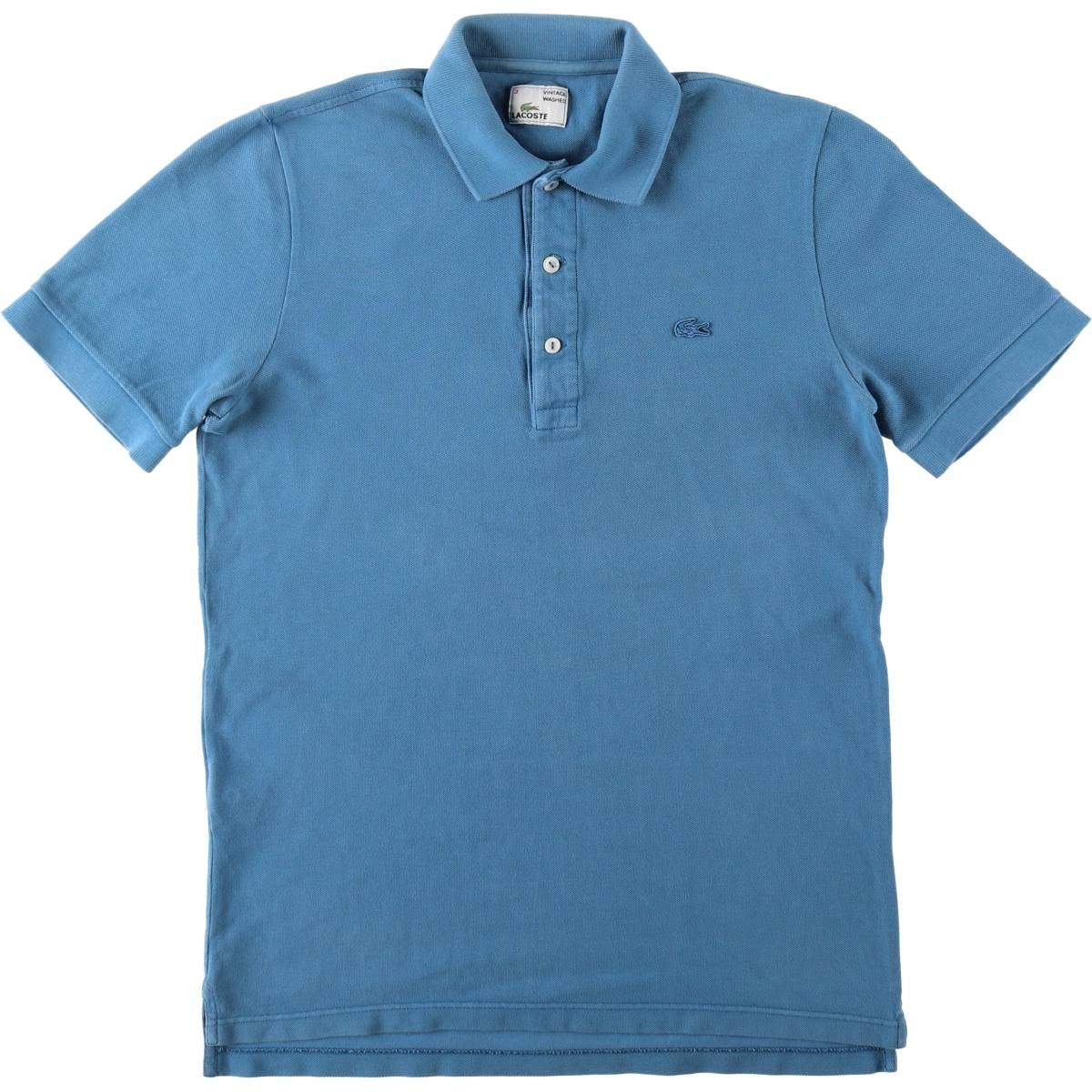 古着 ラコステ LACOSTE VINTAGE WASHED 半袖 ポロシャツ メンズS相当