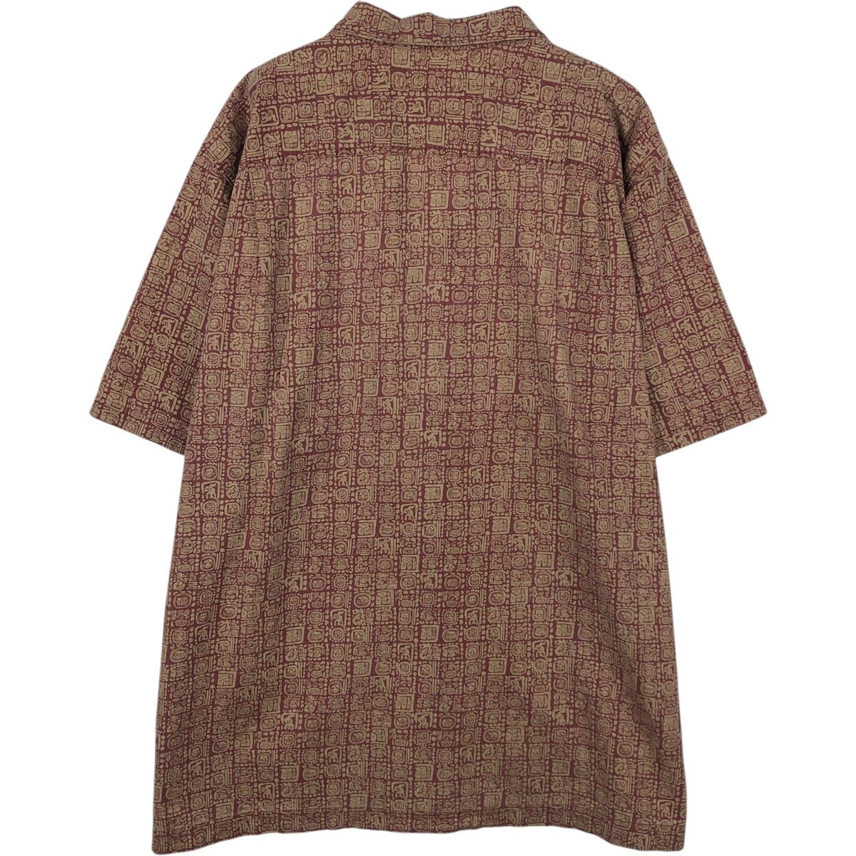 古着 90～00年代 エルエルビーン L.L.Bean 総柄 半袖 オープンカラー