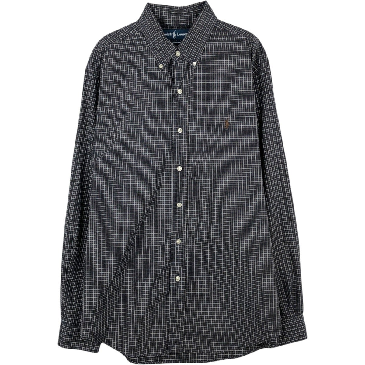 古着 ラルフローレン Ralph Lauren CLASSIC FIT チェック柄 長袖