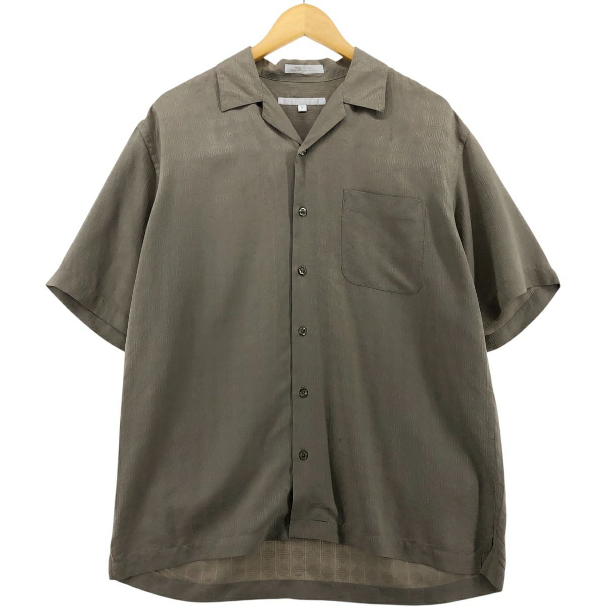 古着 PERRY ELLIS 半袖 リネンシャツ ボックスシャツ メンズM相当