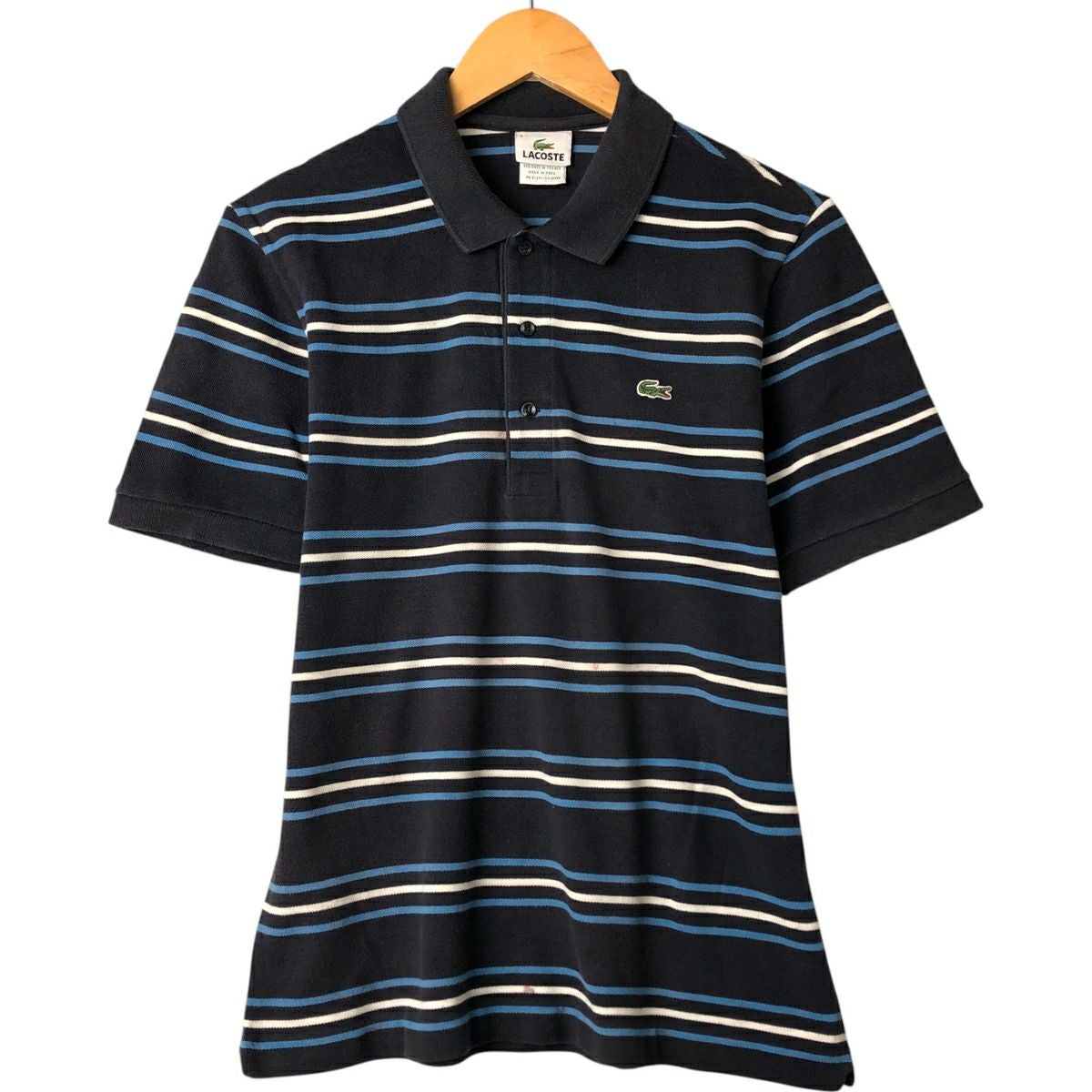 80s　Lacoste 半袖ポロシャツ サイズ3 LACOSTE（ラコステ） 半袖ポロシャツ 3 グレー メンズ : ZOZOTOWN