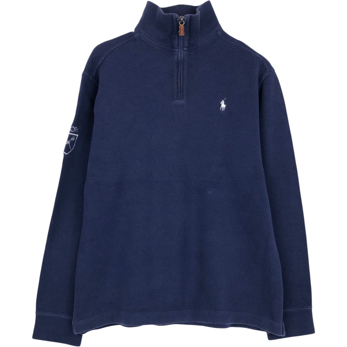 古着 ラルフローレン Ralph Lauren POLO by Ralph Lauren リブ編み ハーフジップスウェットシャツ トレーナー メンズL相当/eaa645962 古着 ラルフローレン Ralph Lauren POLO by Ralph Lauren リブ編み