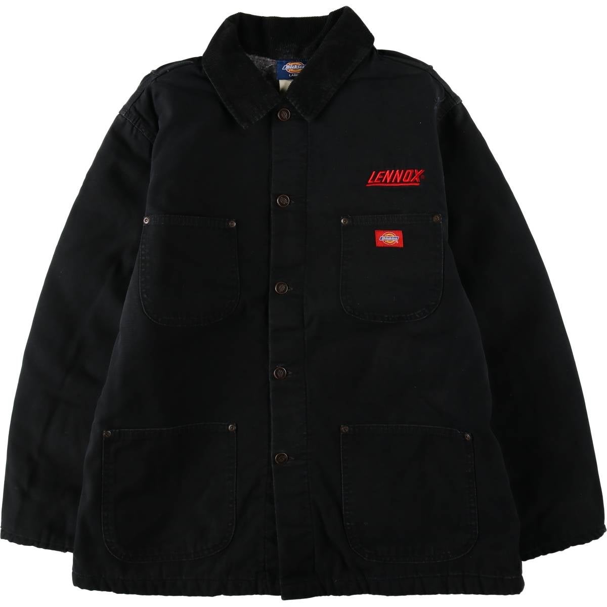 古着 ディッキーズ Dickies 中綿入り ダックカバーオール メンズL相当