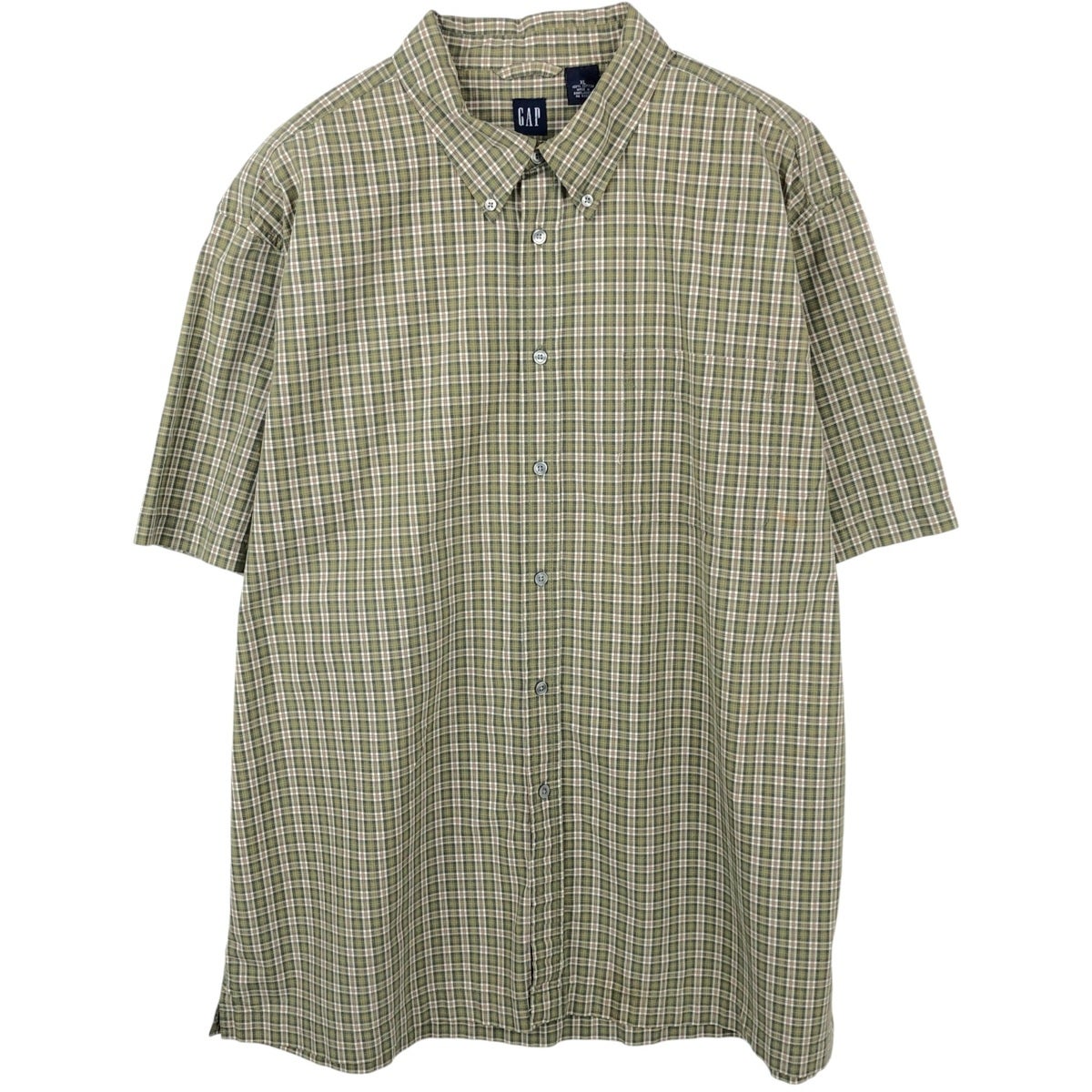 古着 90年代 ギャップ GAP オールドギャップ 半袖 コットン チェック