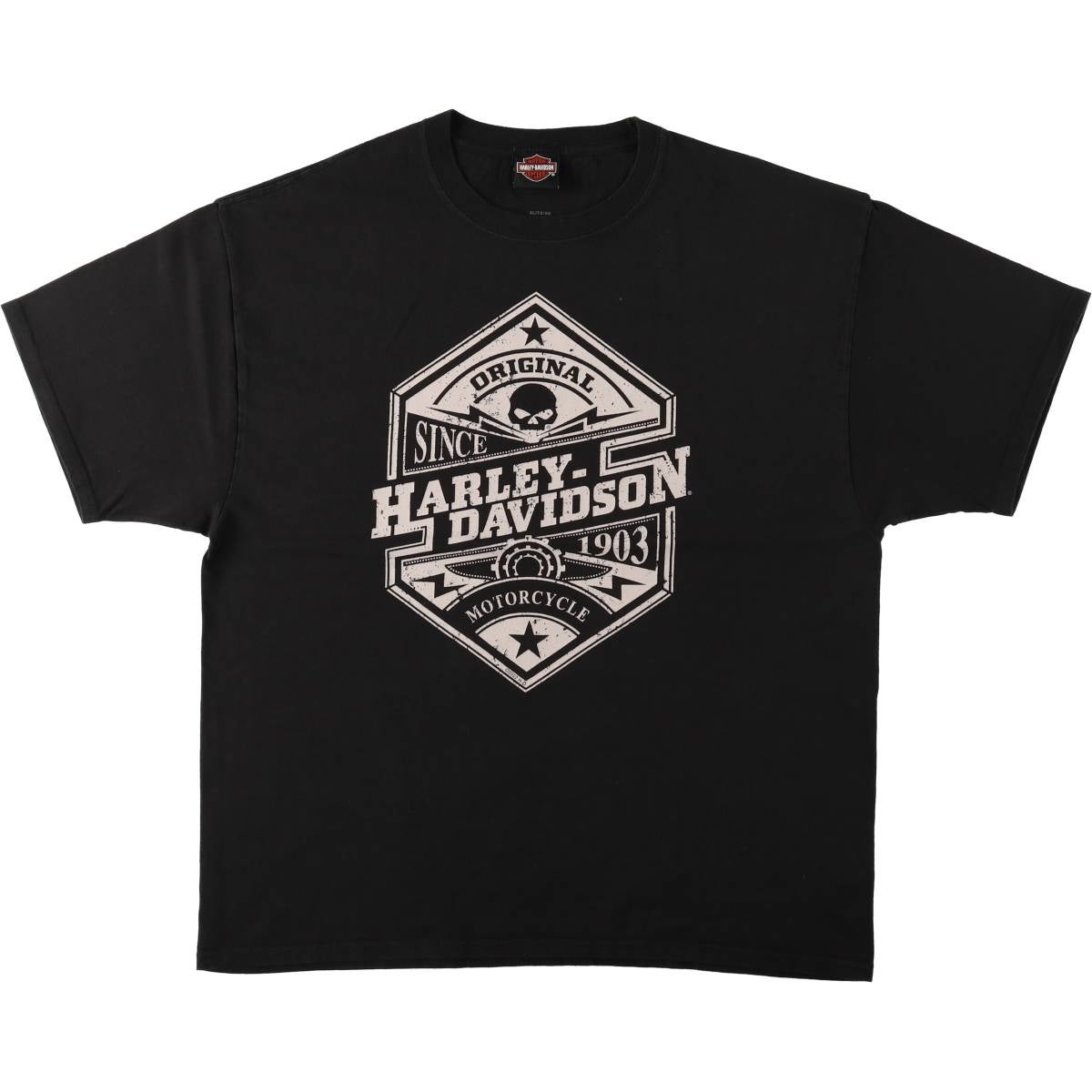 古着 YAZBEK Harley-Davidson ハーレーダビッドソン ドクロ柄 スカル柄