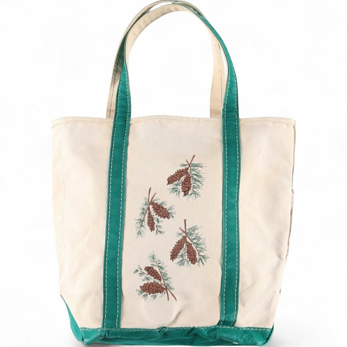 古着 80年代 エルエルビーン L.L.Bean ギザタグ 松ぼっくり トート