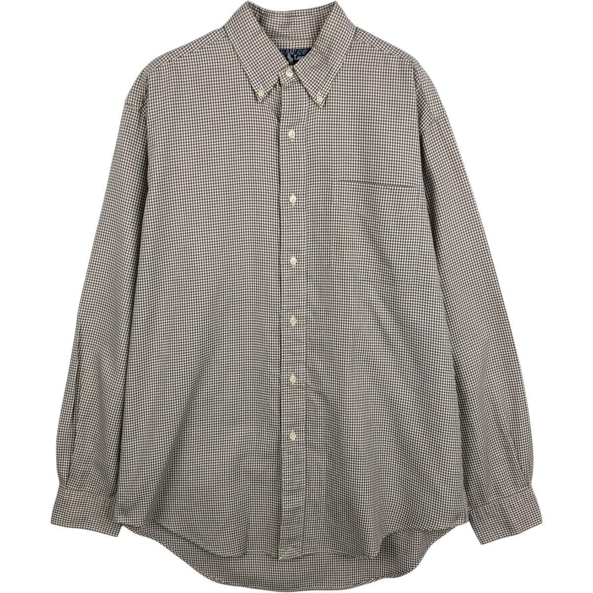 古着 ラルフローレン Ralph Lauren BIG SHIRT ギンガムチェック 長袖