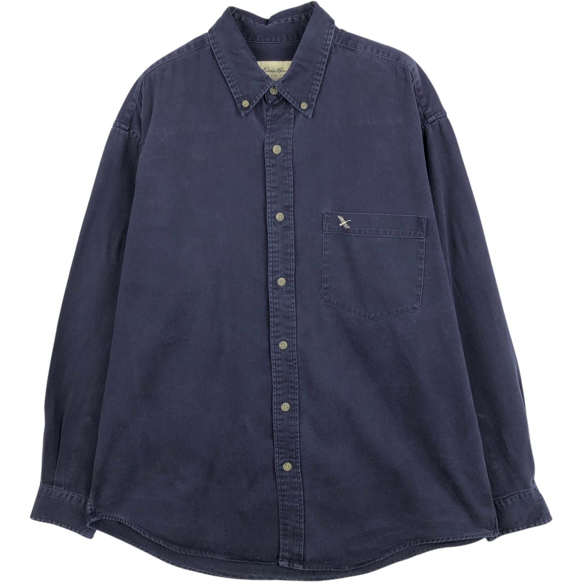 古着 エディーバウアー Eddie Bauer 半袖 ボタンダウンシャツ メンズL