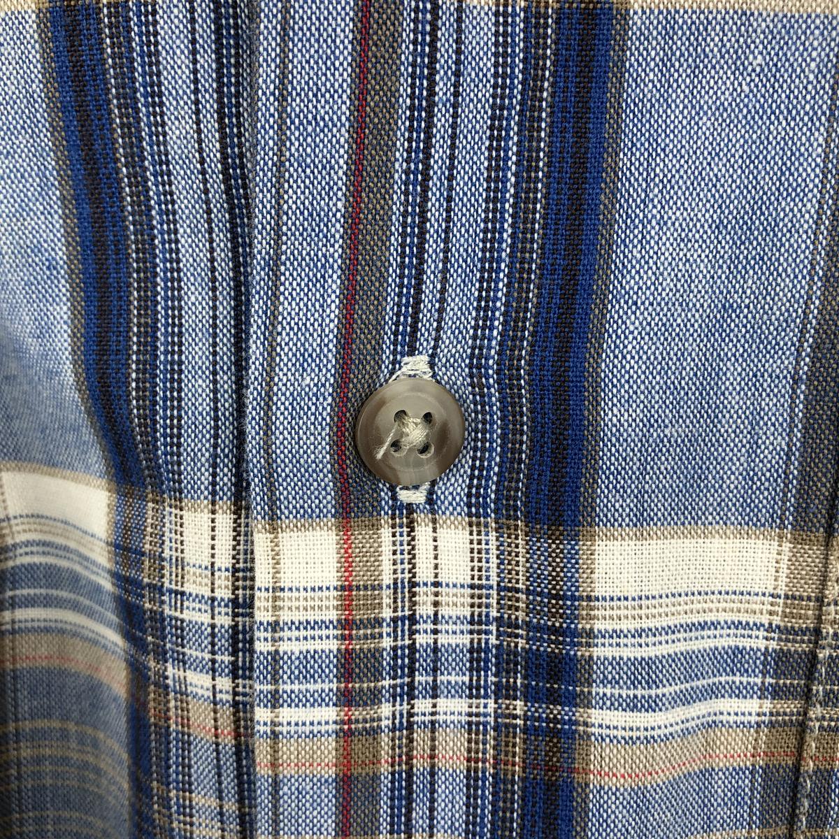 古着 ディッキーズ Dickies チェック柄 オープンカラー 半袖 ワーク