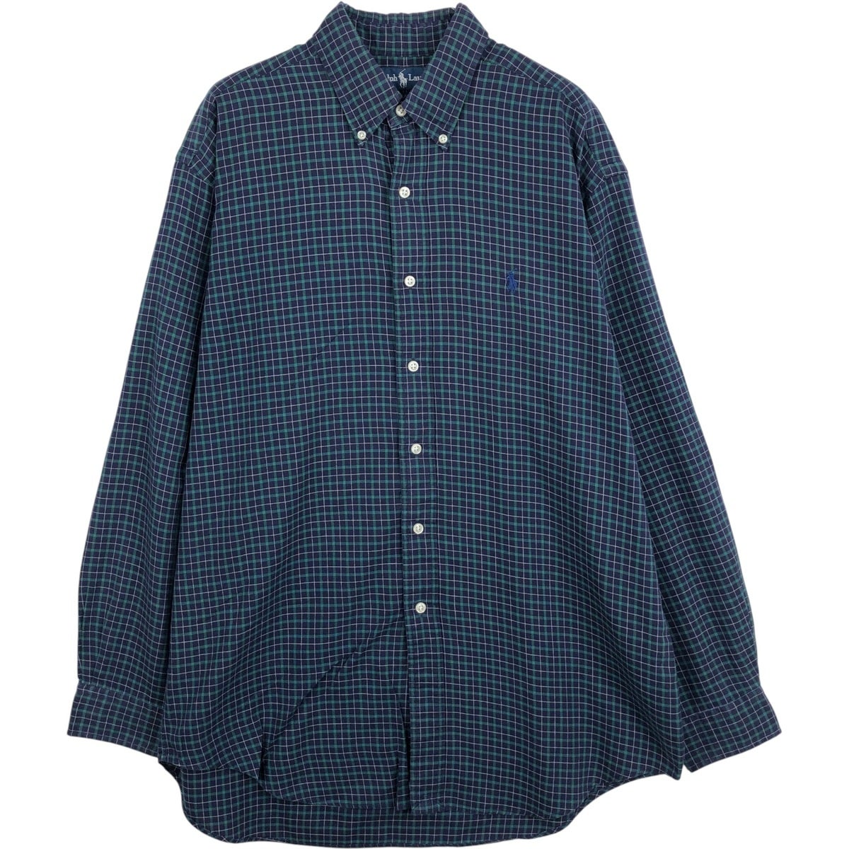 古着 ラルフローレン Ralph Lauren BLAKE ストライプ柄 長袖 ボタン