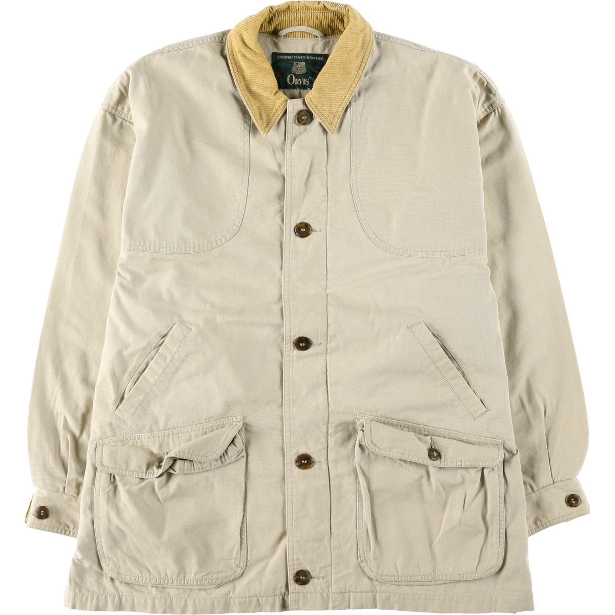 古着 90～00年代 オービス ORVIS ヘンプ×コットンベスト メンズL相当