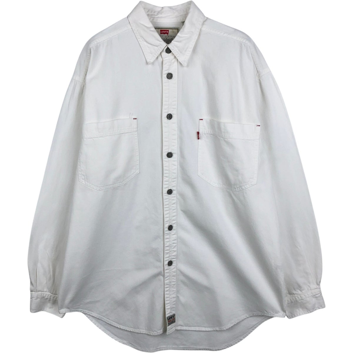 古着 リーバイス Levis RED TAB 長袖 ホワイトデニムシャツ メンズM
