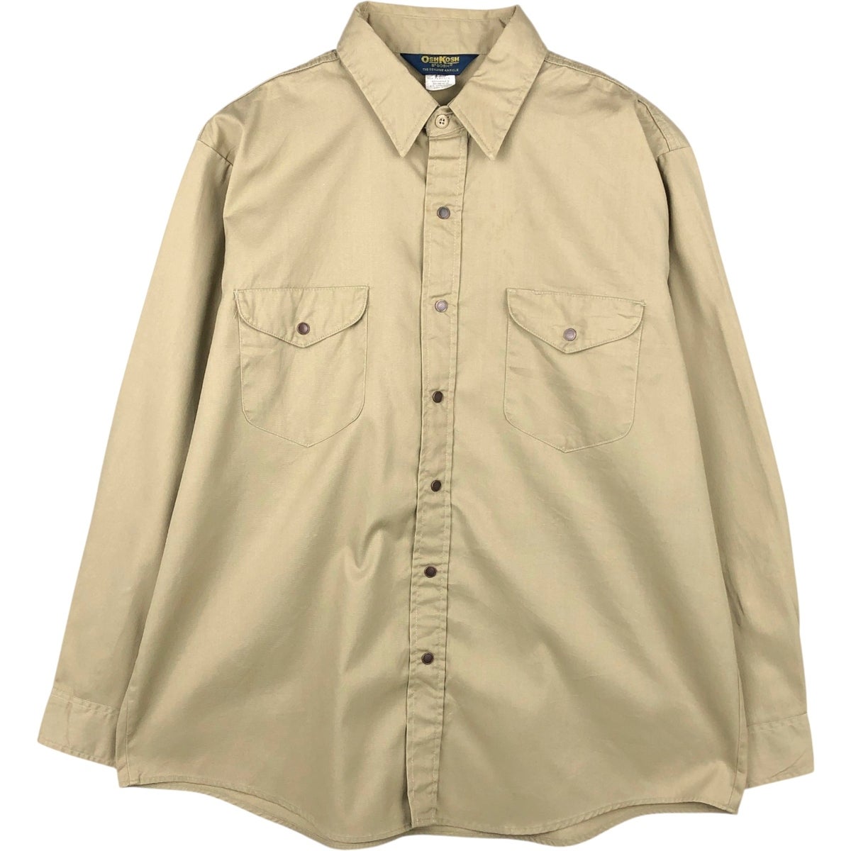 古着 ～90年代 オシュコシュ Osh kosh 長袖 ライトネルチェックシャツ