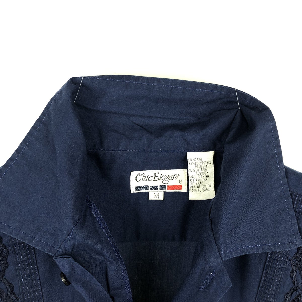 古着 90年代 Chic Elegant 半袖 メキシカンシャツ キューバシャツ