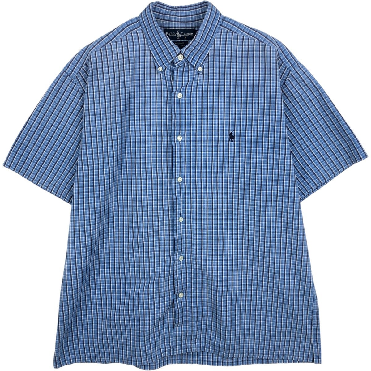 古着 ラルフローレン Ralph Lauren GREGGOR 半袖 ボタンダウン