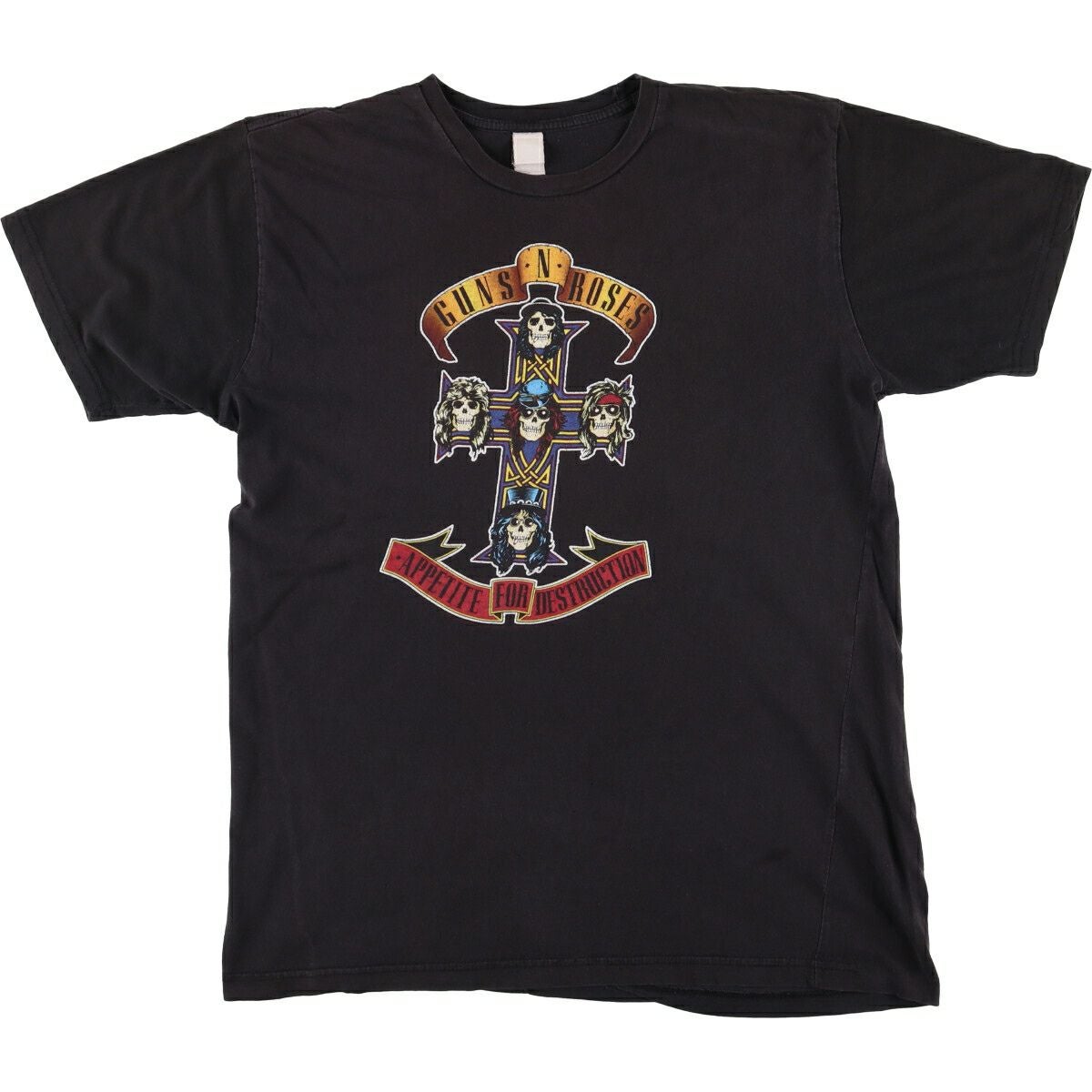 古着 GUNS N ROSES ガンズアンドローゼズ ドクロ柄 スカル柄 バンドT