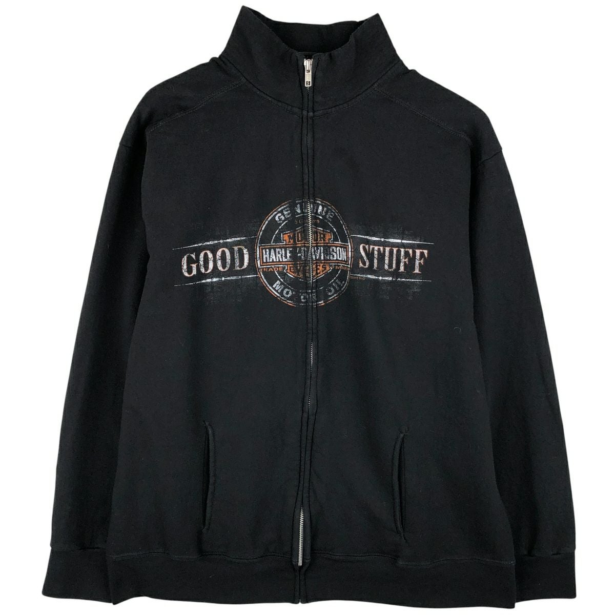 古着 ハーレーダビッドソン Harley-Davidson ハイネック フルジップ