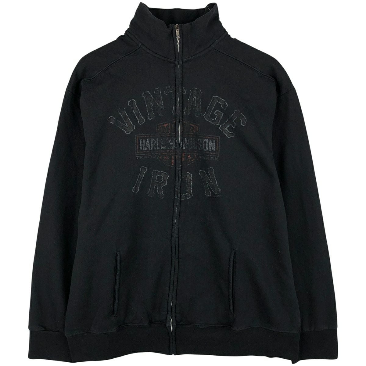 古着 ハーレーダビッドソン Harley-Davidson ハイネック フルジップ