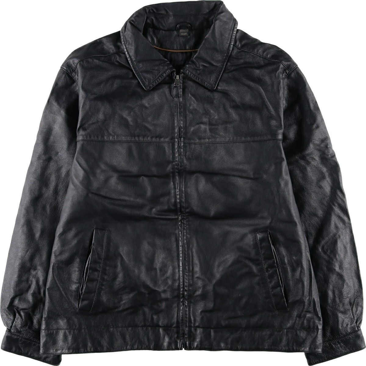 古着 セントジョンズベイ ST JOHNS BAY レザーブルゾンタイプ メンズL