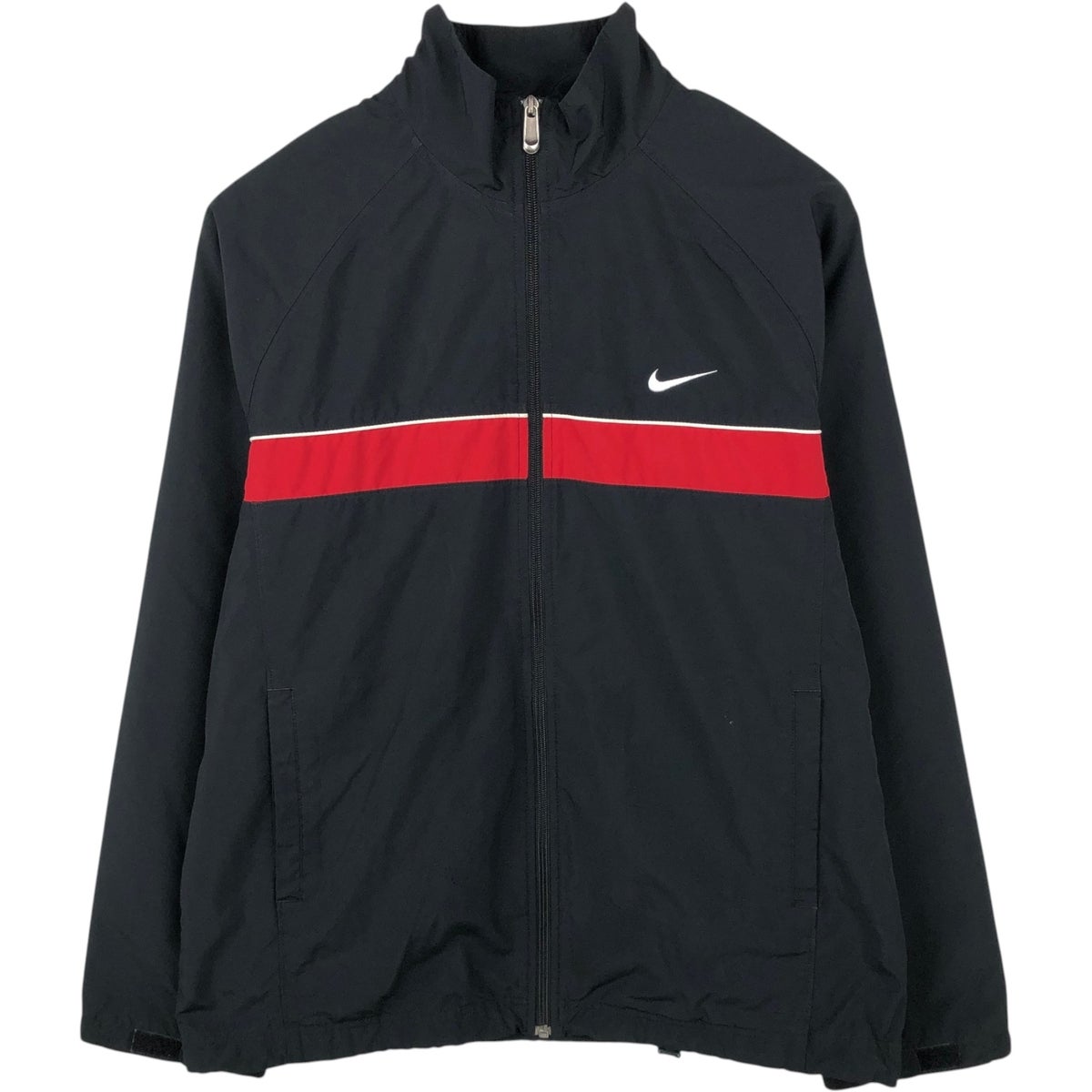 古着 ナイキ NIKE ストライプ柄 ウインドブレーカー メンズM相当