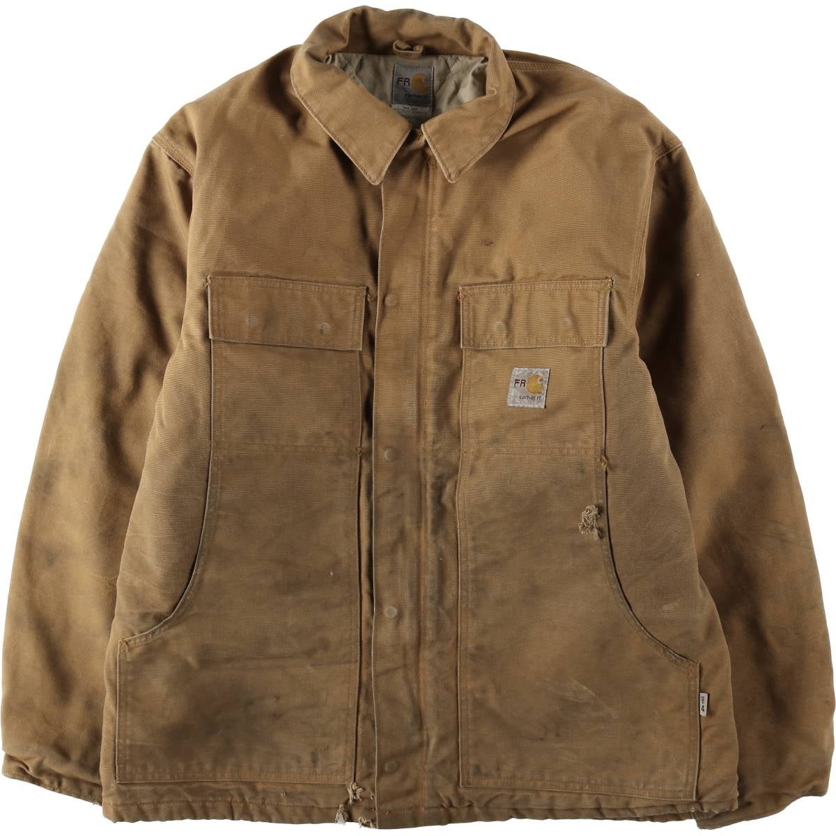 古着 カーハート Carhartt FULL SWING 中綿入り ダックカバーオール