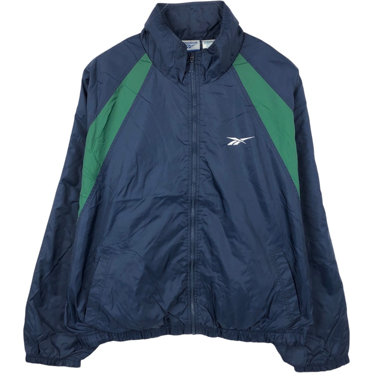 古着 90年代 リーボック Reebok 総柄 ウインドブレーカー メンズXL相当