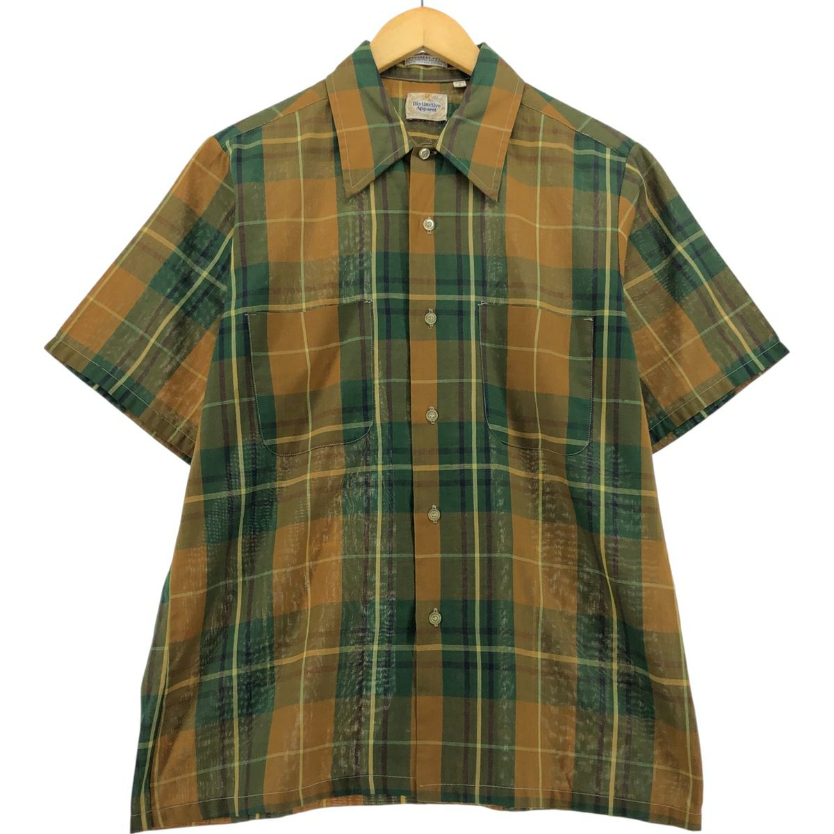 古着 00年代 モッシモ MOSSIMO リップストップ 半袖 オープンカラー レーヨンシャツ ボックスシャツ メンズM相当 /eaa568082 古着 00年代 モッシモ MOSSIMO リップストップ 半袖 オープンカラー