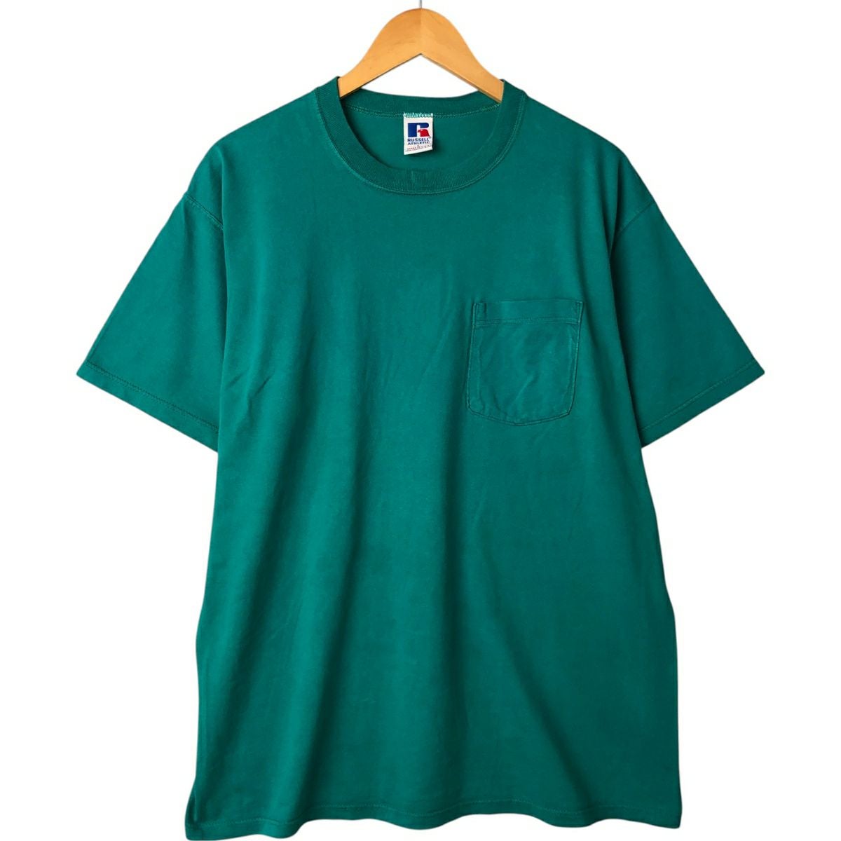古着 90年代 ラッセル Russell ATHLETIC 無地ポケットTシャツ USA製