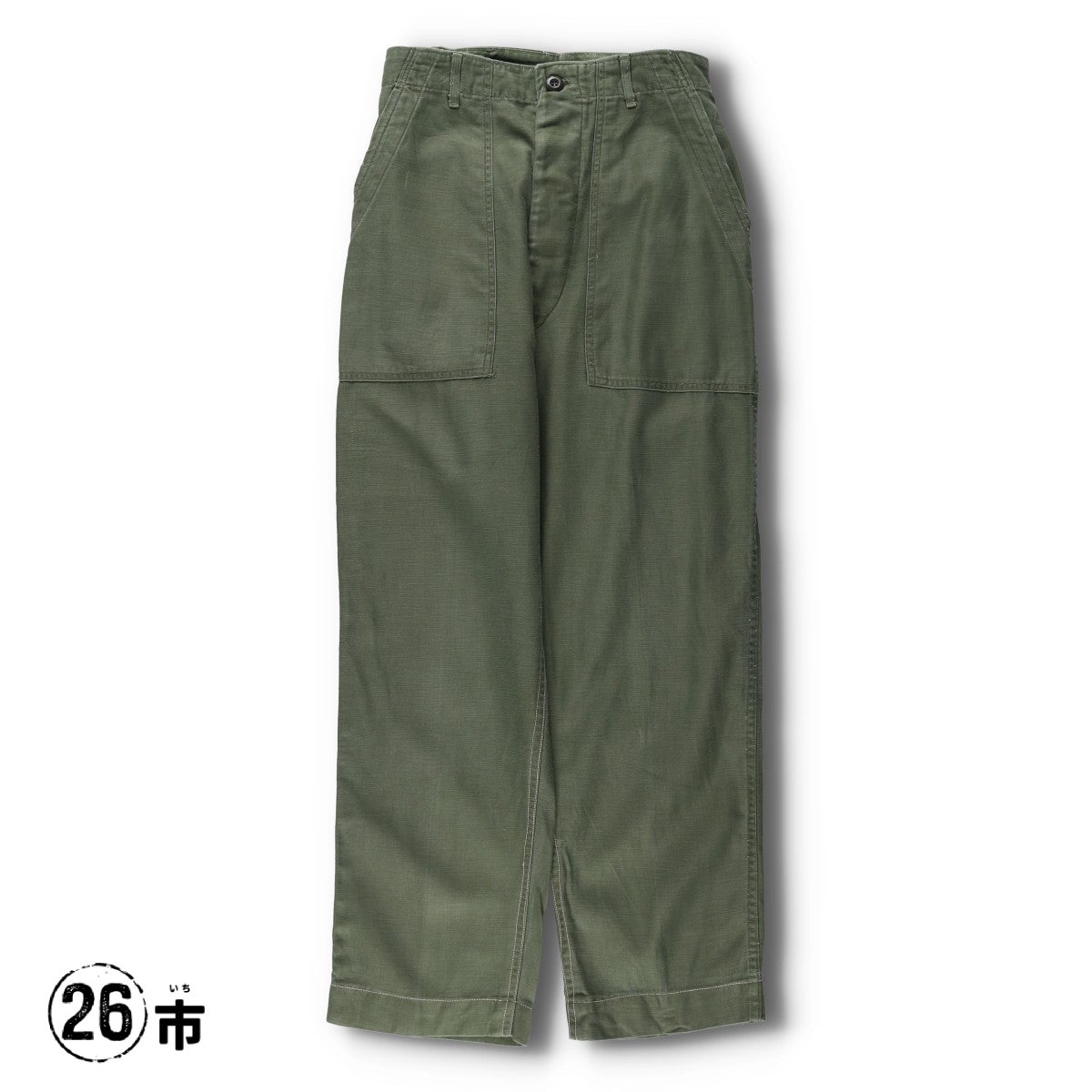 ぽ*ん様 【即日発送】ベイカーパンツ　推定60年代　ミリタリーパンツ　米軍 古着 60年代 米軍実品 ミリタリー ベイカーパンツ USA製 36×33 メンズ