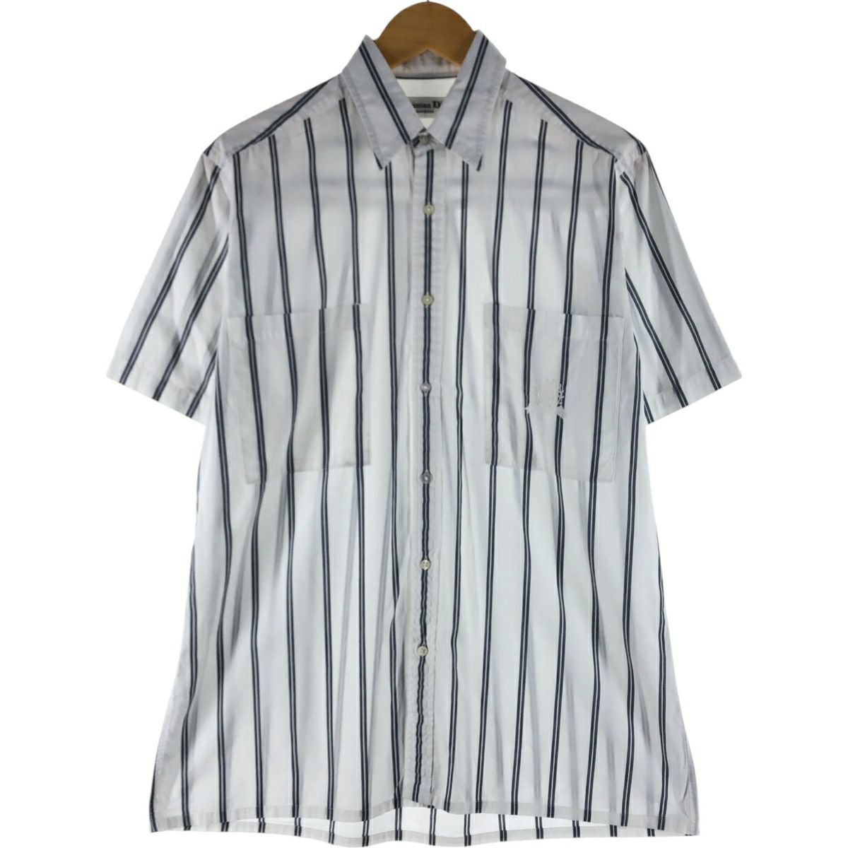 DIOR　Lサイズ 半袖Tシャツ ストライプデザイン 古着 クリスチャンディオール Christian Dior 半袖 コットン