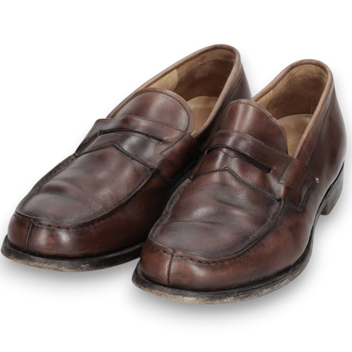 古着 チャーチ CHURCHS ASHLEY 3都市 コインローファー 英国製 85 F
