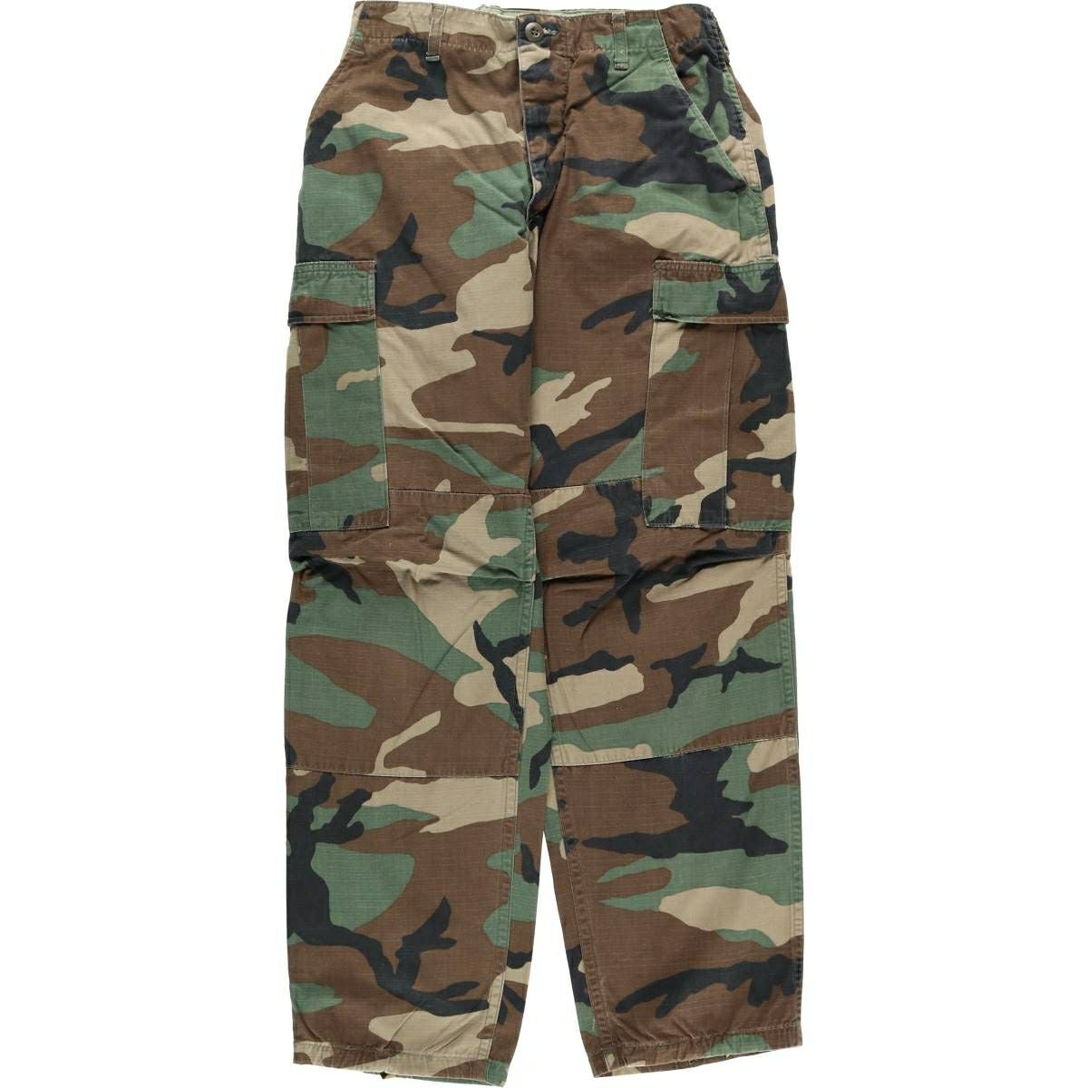 古着 80年代 米軍実品 迷彩柄 ウッドランドカモ リップストップ