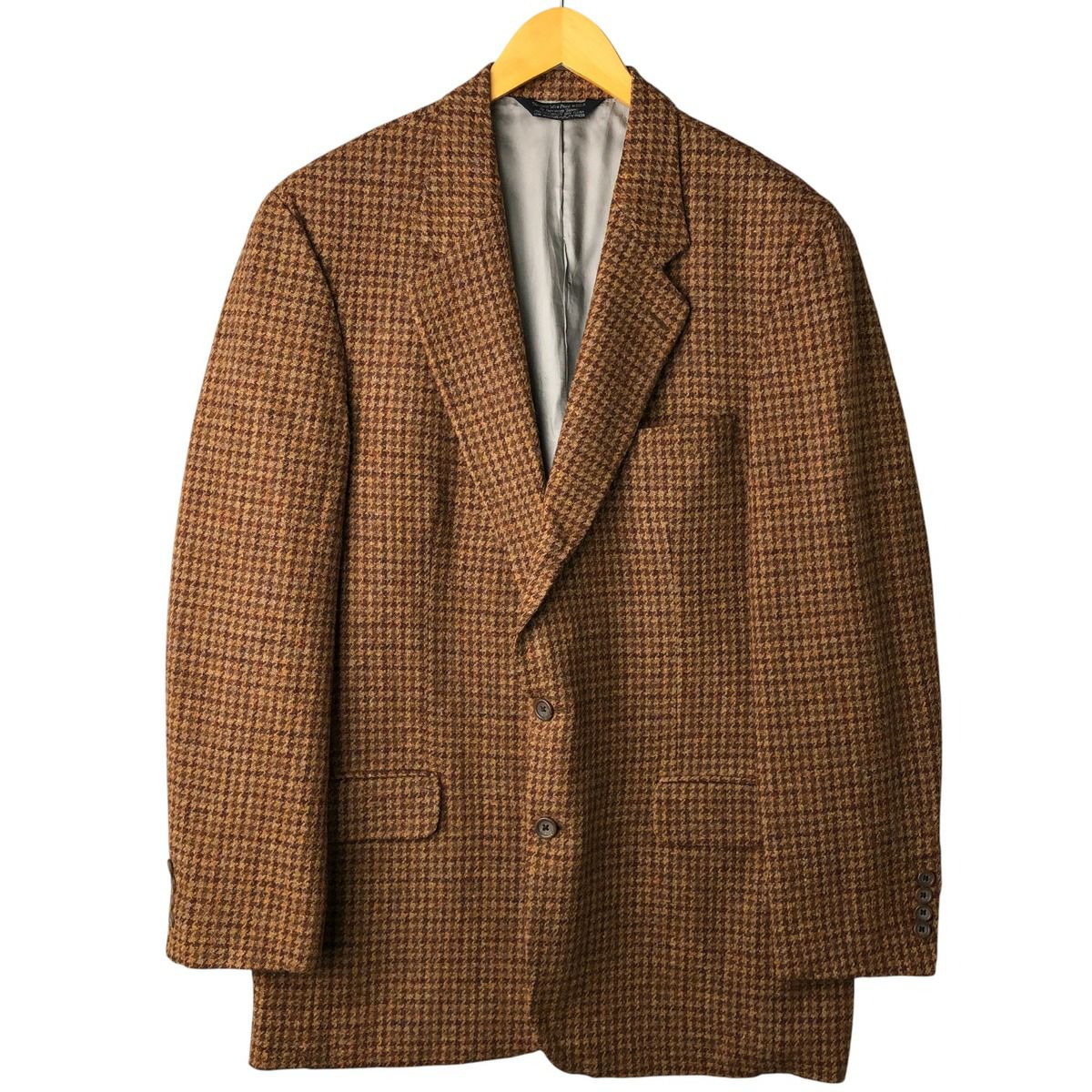 古着 ランズエンド LANDS END Harris Tweed ハリスツイード 千鳥格子柄