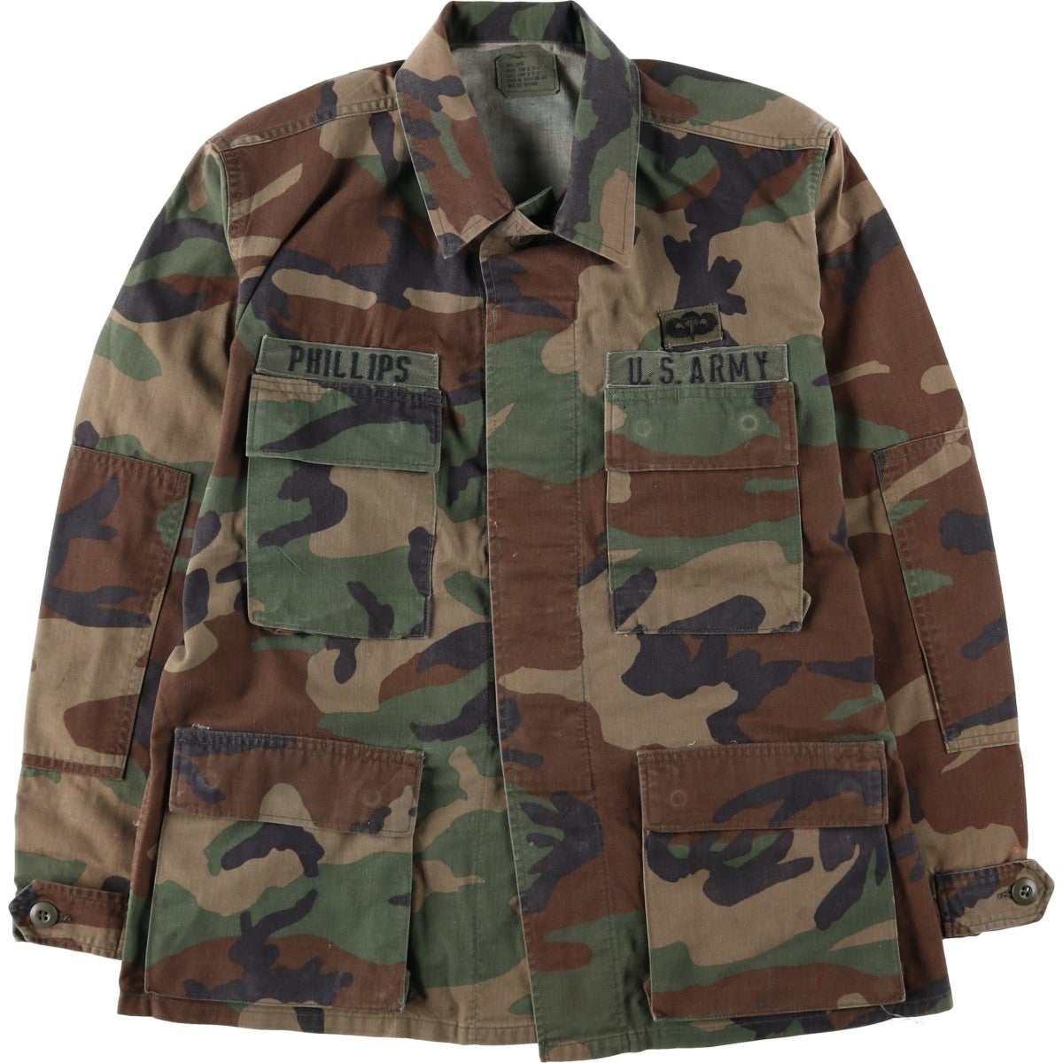 古着 90年代 米軍実品 迷彩柄 ウッドランドカモ B.D.U ミリタリー
