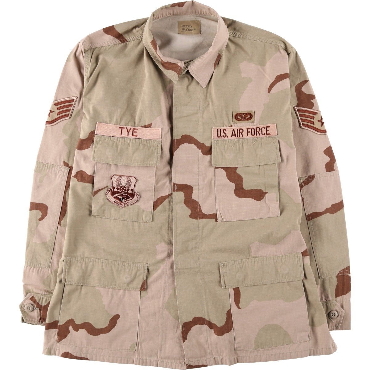 古着 00年代 米軍実品 迷彩柄 3C デザートカモ リップストップ B.D.U