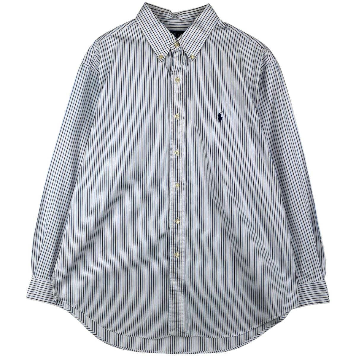 古着 ラルフローレン Ralph Lauren CLASSIC FIT マルチストライプ 長袖
