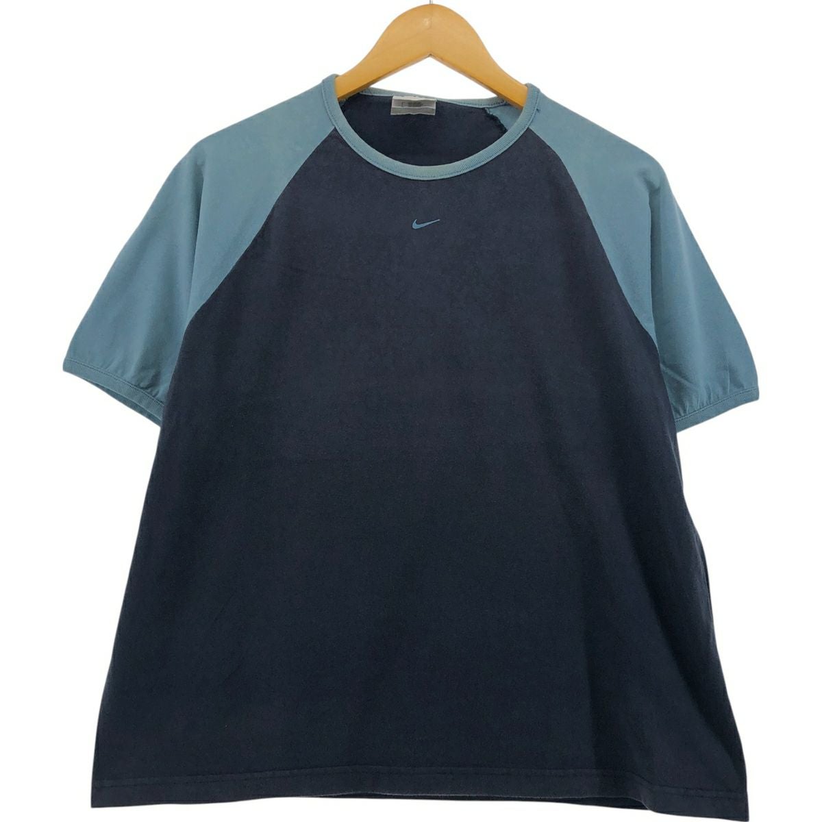 古着 80年代 ナイキ NIKE 紺タグ Vネック クロップド丈 メッシュ