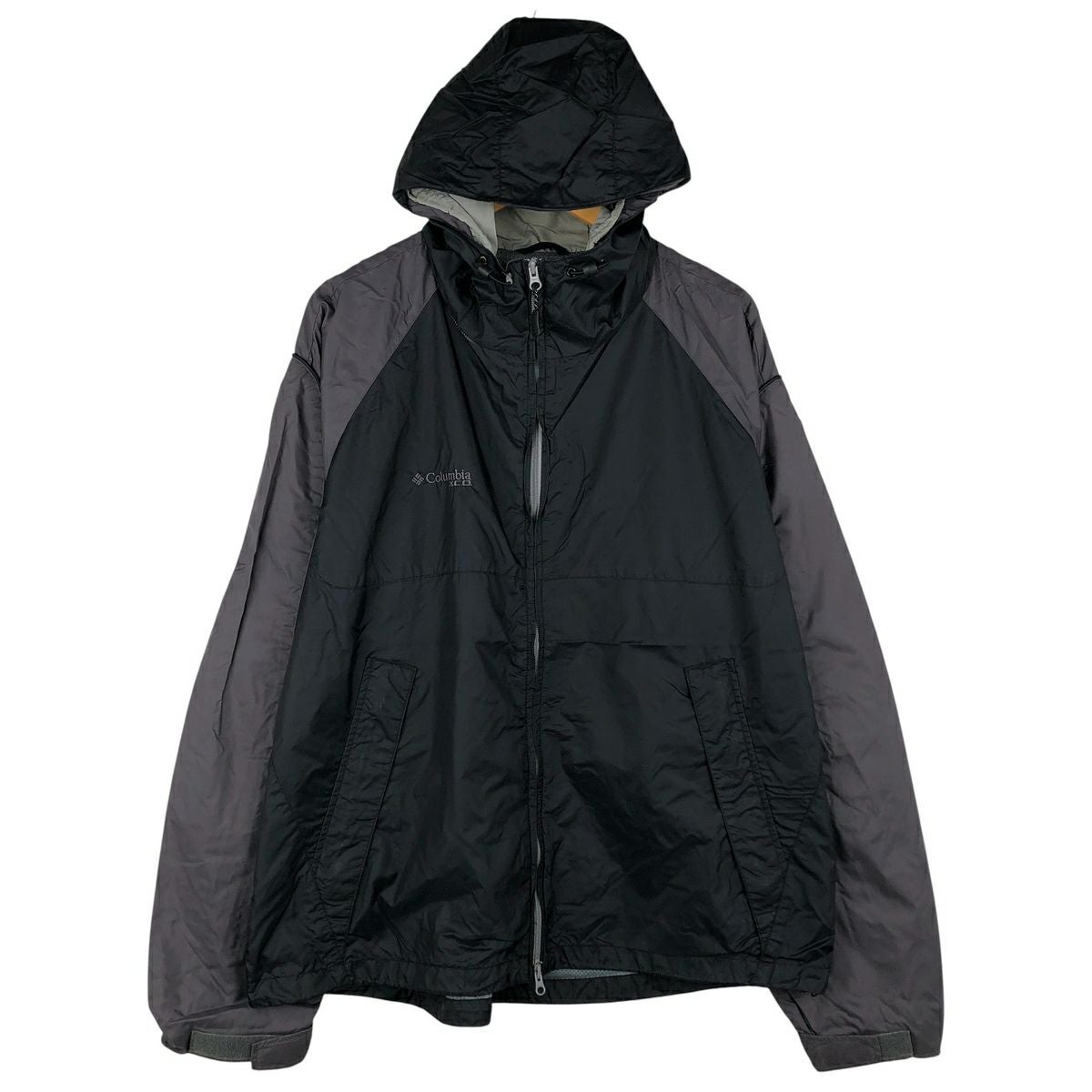 古着 コロンビア Columbia 迷彩柄 リバーシブル フリース×ナイロン