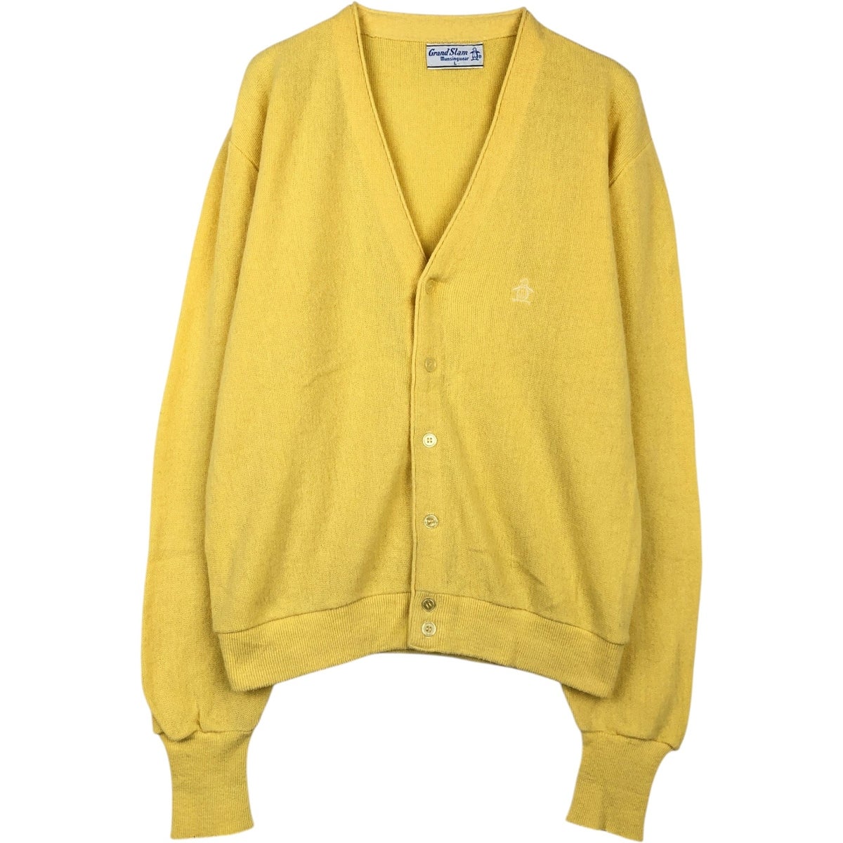 古着 70～80年代 Munsingwear Gland Slam ニットカーディガン メンズM