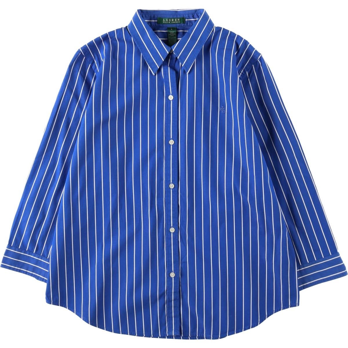 古着 ラルフローレン Ralph Lauren LAUREN ローレン 七分袖 コットン