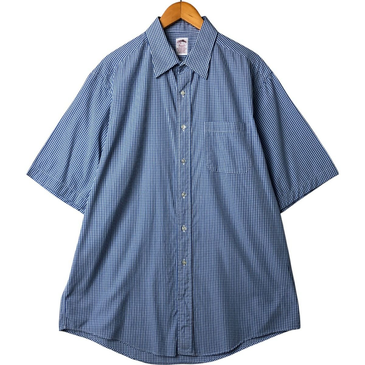 50s ブルックスブラザーズ makers 半袖シャツ ビンテージ チェック 古着 80～90年代 ブルックスブラザーズ Brooks Brothers MAKERS 半袖