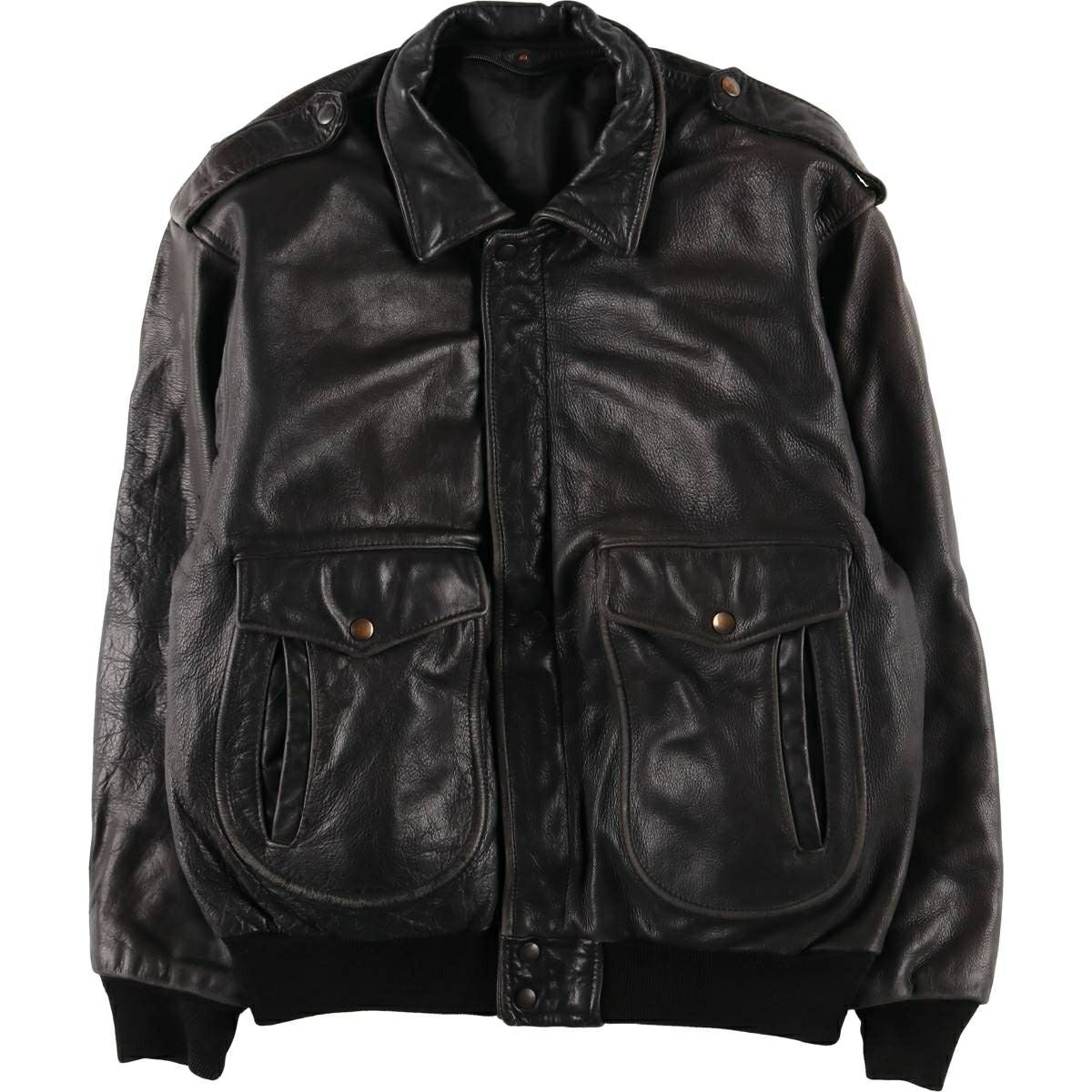 SCHOTT 70’s〜80’s USA製 レザー フライト ジャケット A2 古着 ショット SCHOTT A-2タイプ レザーフライトジャケット USA製