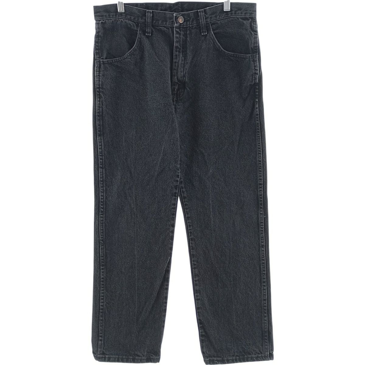 古着 ラスラー RUSTLER ブラックデニム ストレートデニムパンツ メンズw34相当/eaa417233 古着 ラスラー RUSTLER ブラックデニム ストレートデニムパンツ メンズ