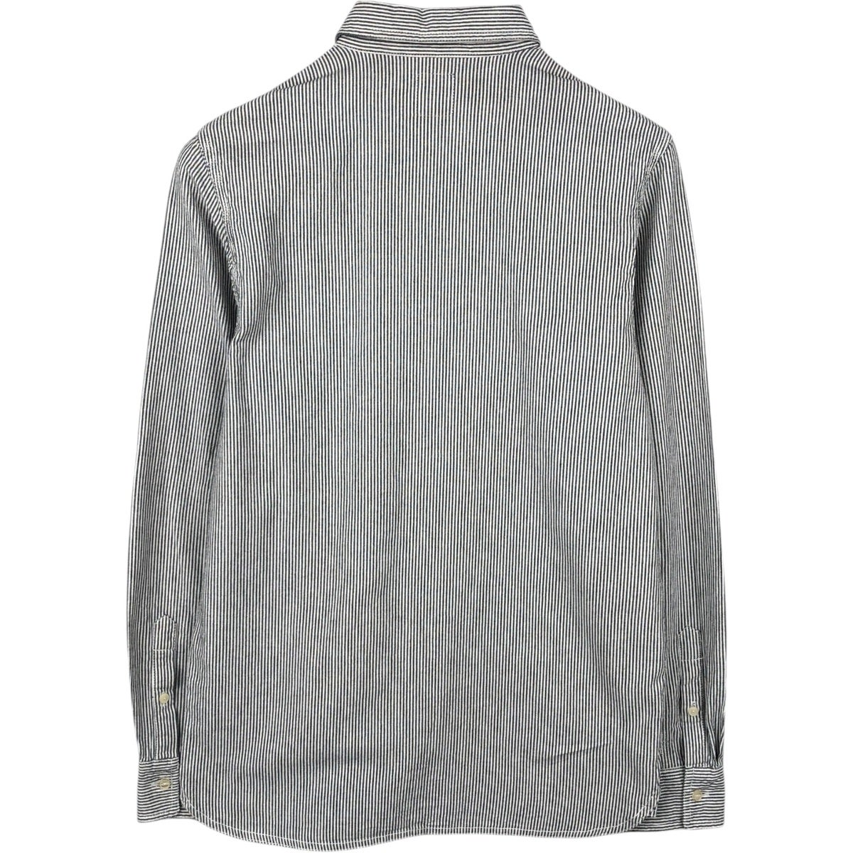 古着 ステューシー STUSSY Dickies 長袖 コットンストライプシャツ