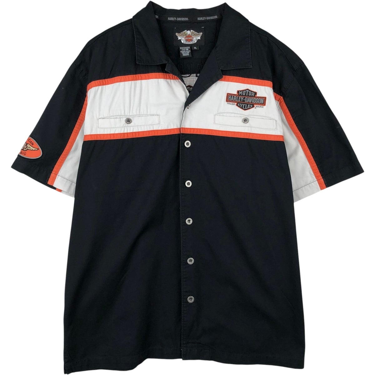 古着 ハーレーダビッドソン Harley-Davidson バックロゴ オープン