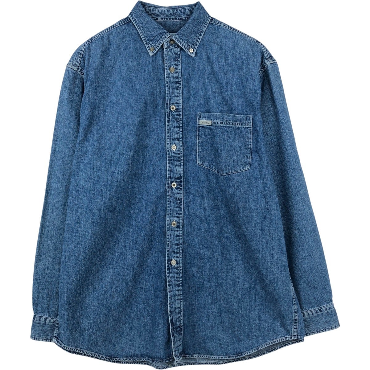古着 90～00年代 カルバンクライン Calvin klein JEANS リブ編み V