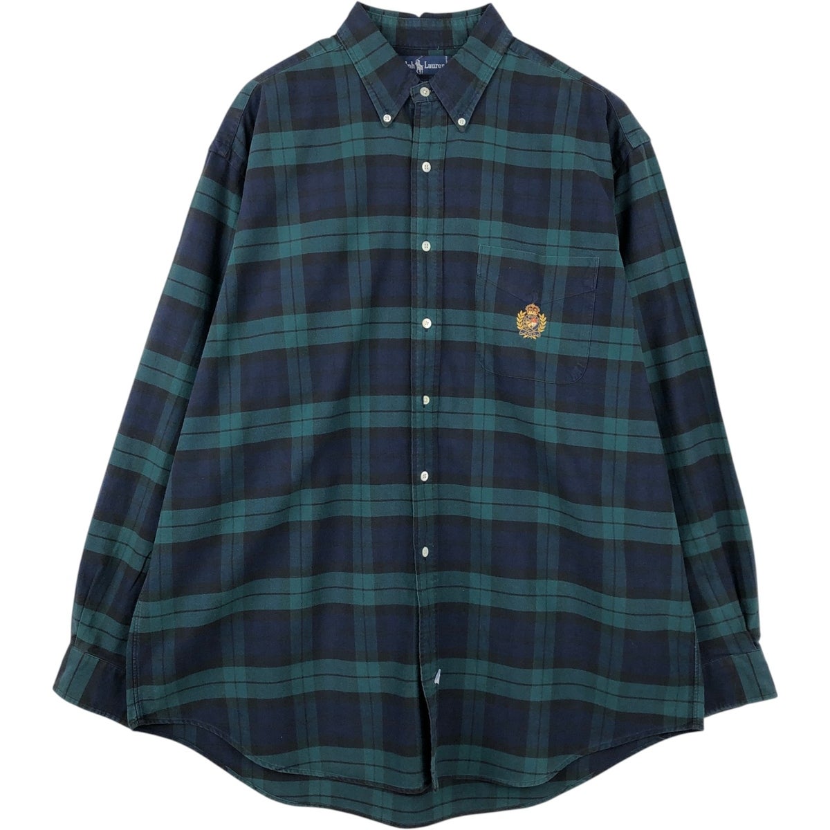 古着 ラルフローレン Ralph Lauren GREGGOR 長袖 ボタンダウンチェック