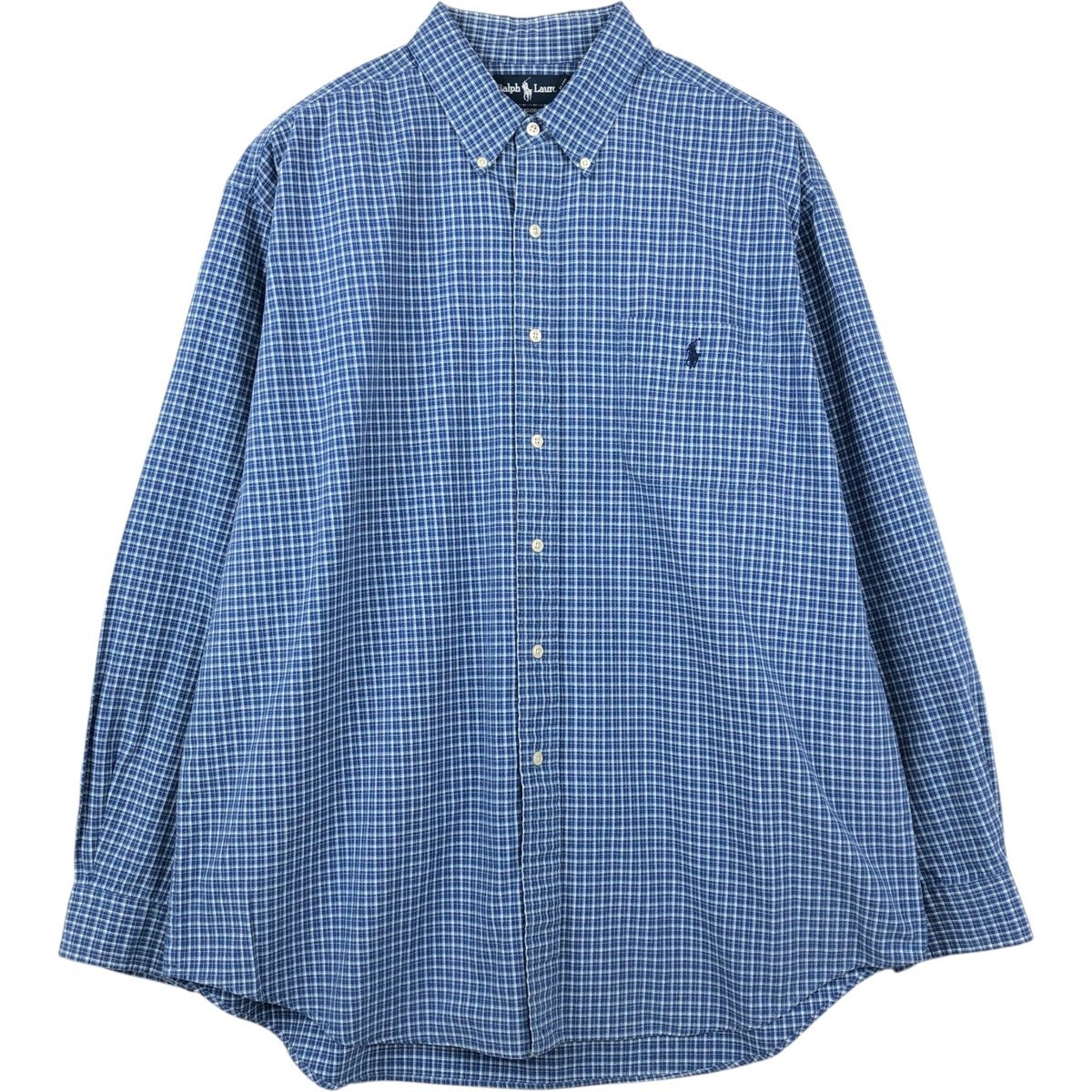 古着 ラルフローレン Ralph Lauren BIG SHIRT 長袖 ボタンダウン